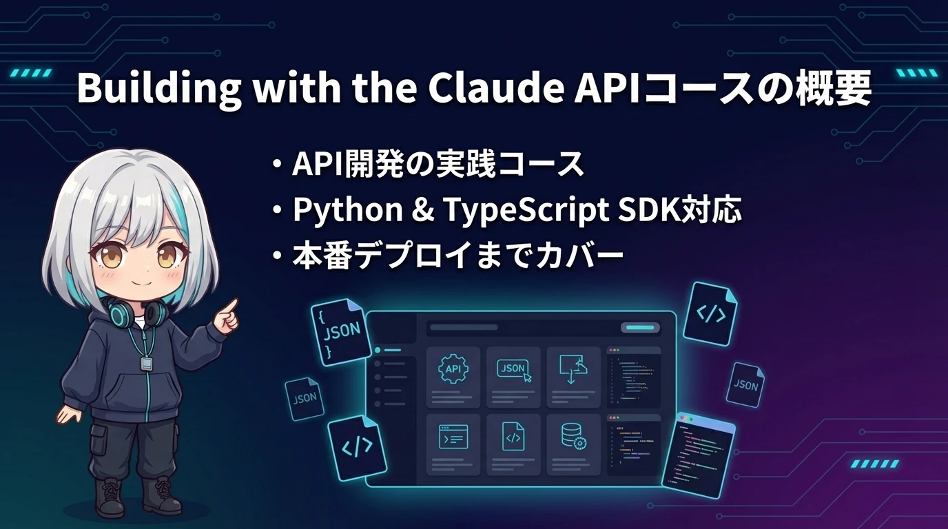Building with the Claude APIコースの概要