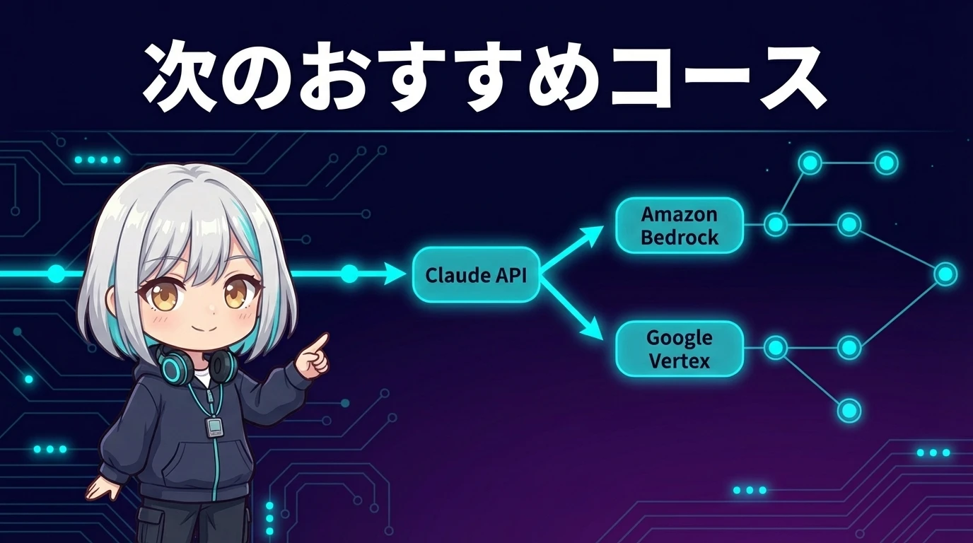 次のおすすめコースへの学習パス