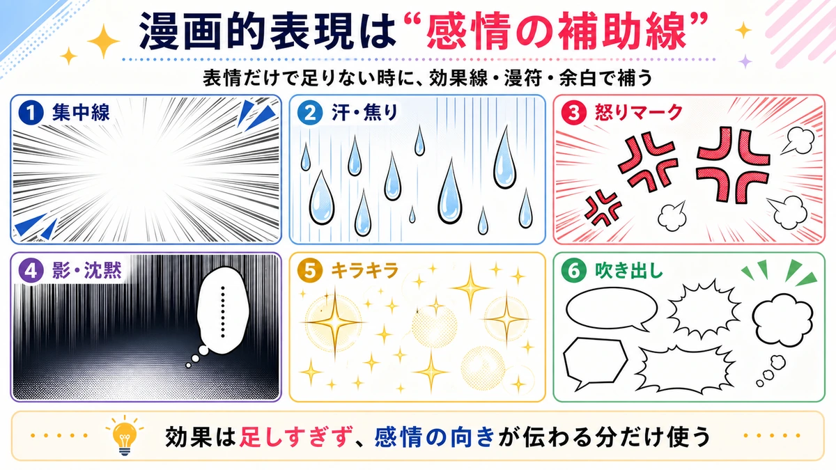 漫画的表現エフェクト一覧