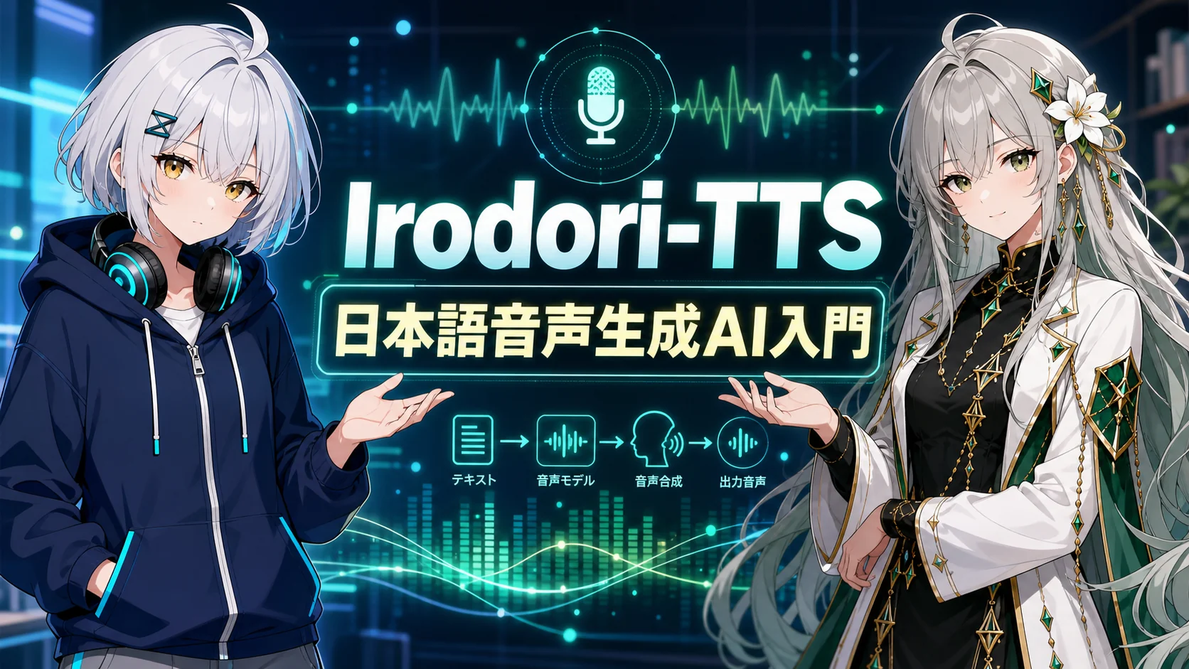 2人の案内役がIrodori-TTSを解説する記事サムネイル