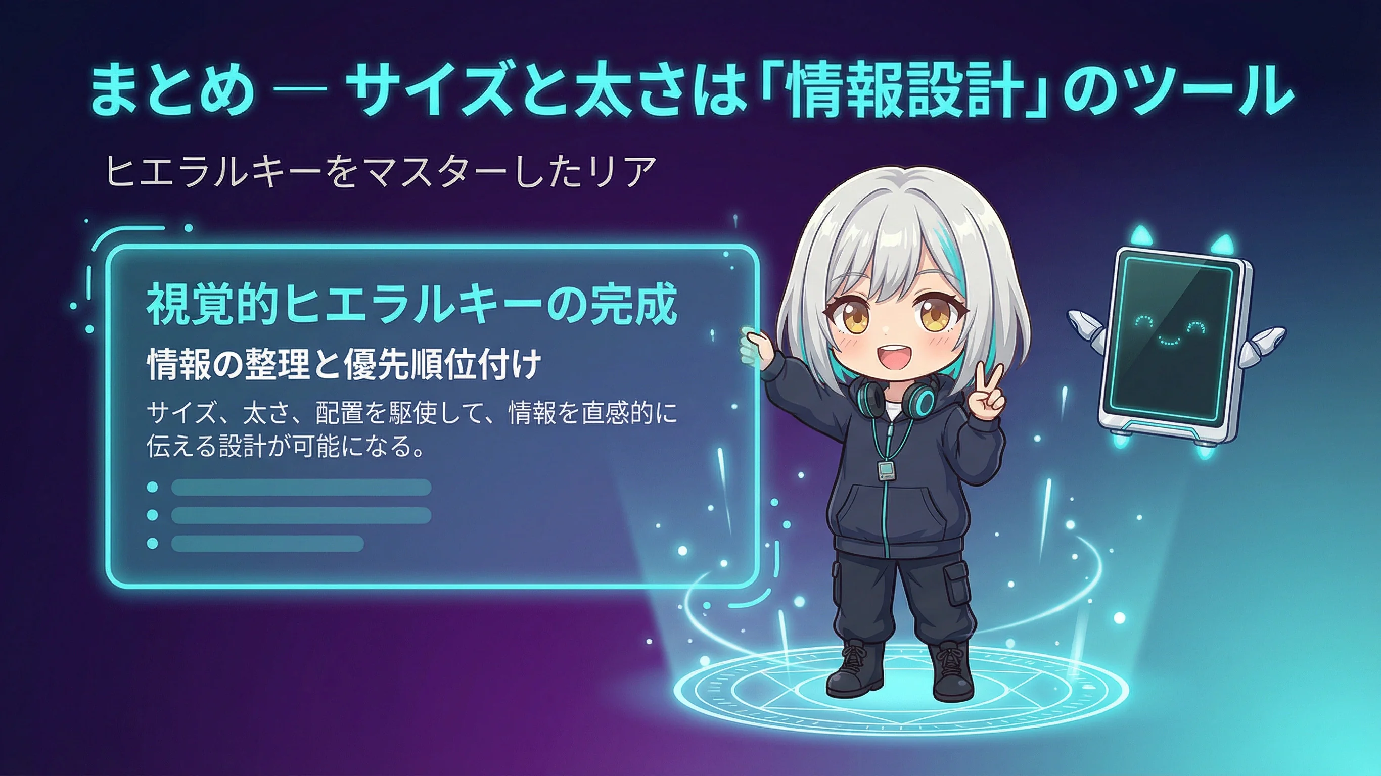 視覚的ヒエラルキーのまとめ