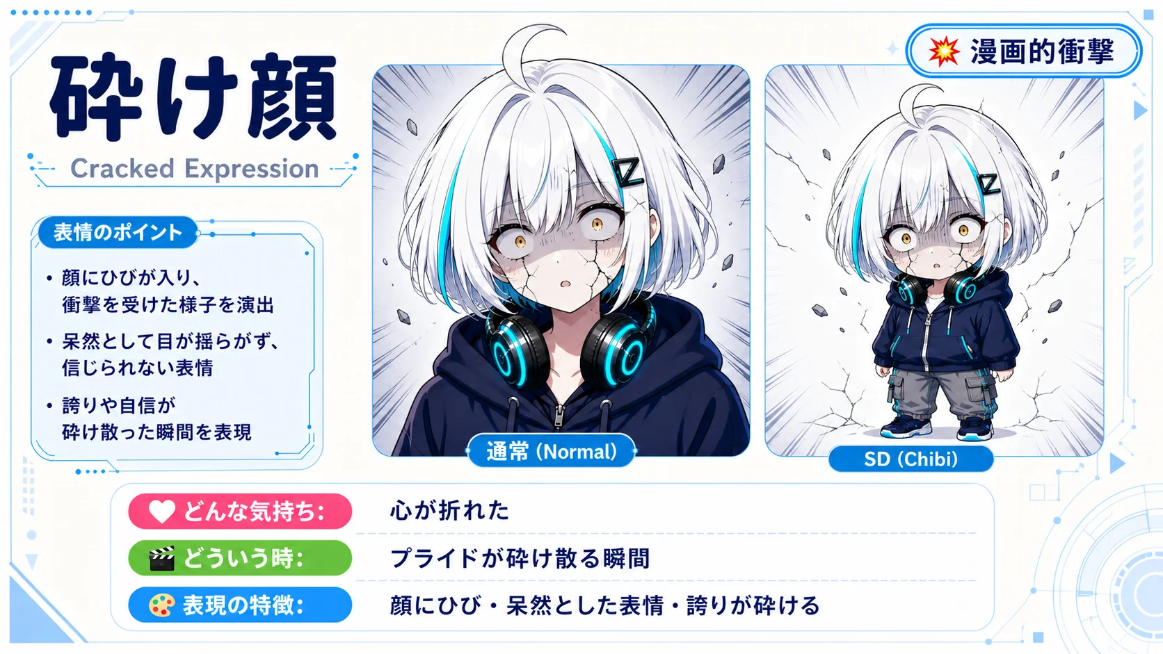 砕け顔