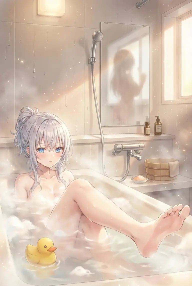 【アーリャ】湯気立つお風呂でリラックス