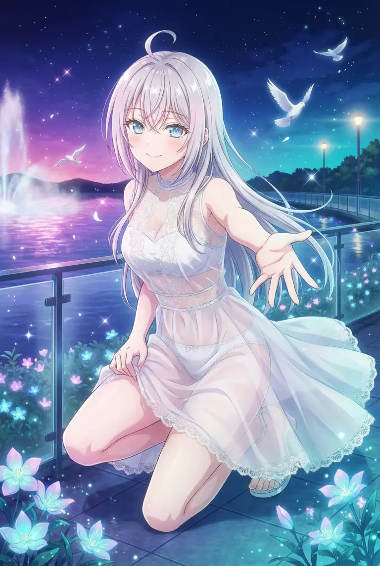 【アーリャ】幻想の夜に誘う純白の微笑み