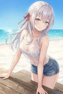 Alya (Arisa Kujou) Shines on a Sunny Beach Day
