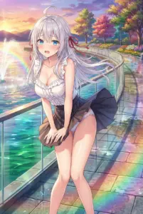 【アーリャ】夕焼けの湖畔でドキドキハプニング！