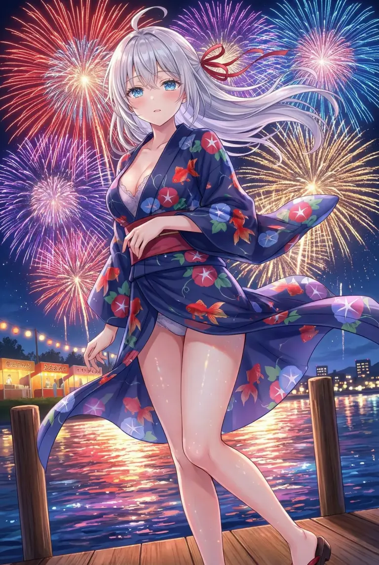 【アーリャ】花火大会で魅せる浴衣姿
