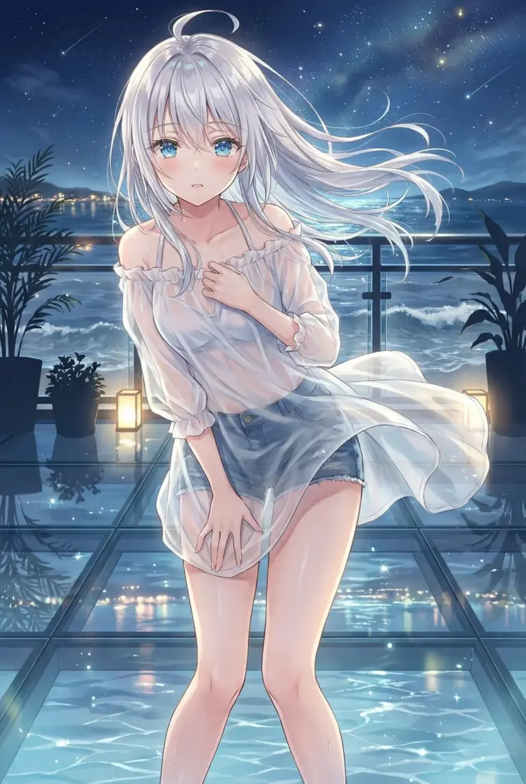 【アーリャ】星降る夜、濡れたアーリャの恥じらい