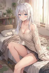 【アーリャ】部屋で魅せる、はにかみ私服姿