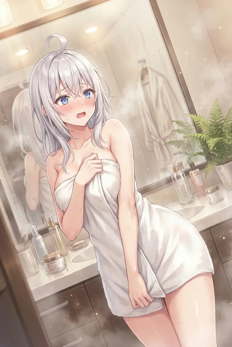 【アーリャ】湯上がりのバスタオル姿にドキッ！