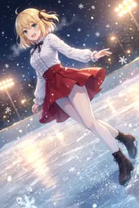 【アニスフィア・ウィン・パレッティア】雪降る夜のスケート