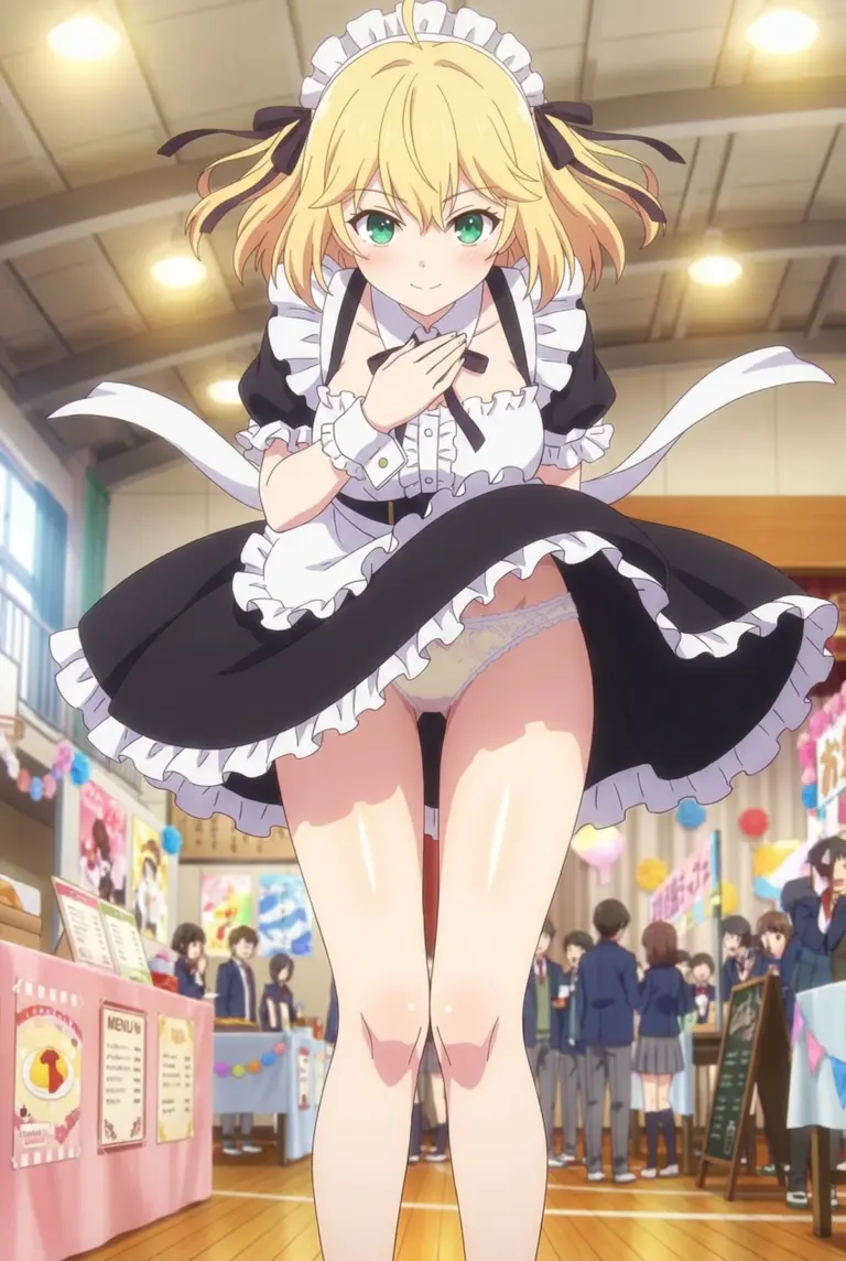 【アニスフィア】文化祭のメイド姿