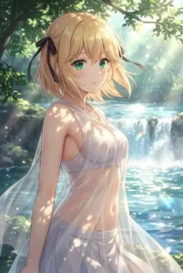 Anisphia: A Refreshing Glimpse by the Waterfall’s Edge