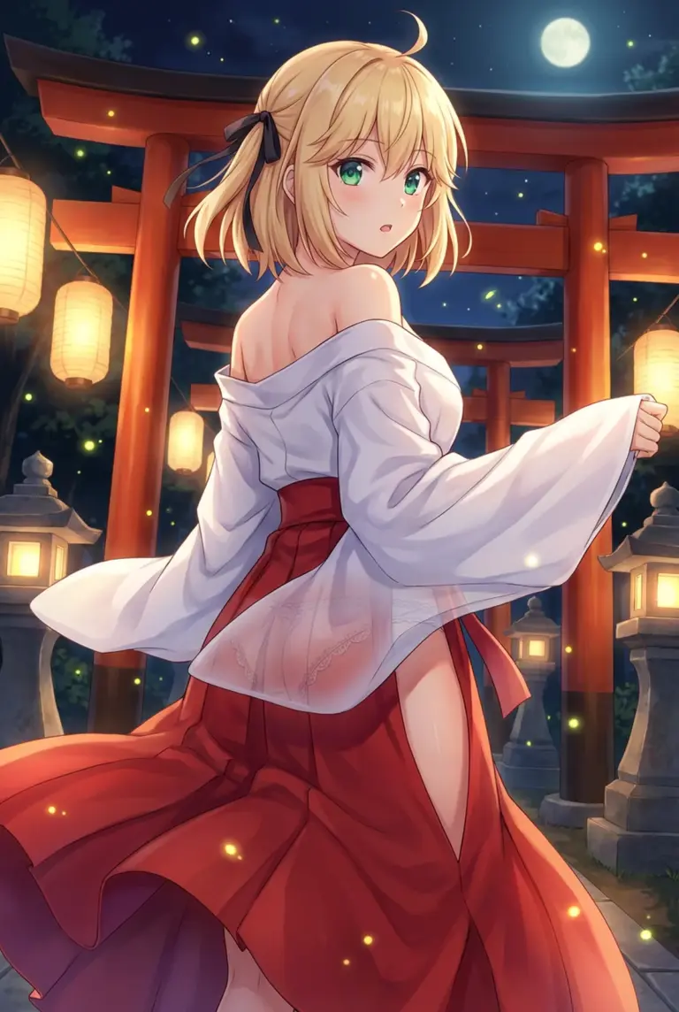 【アニスフィア】月夜に舞う巫女姿の転生王女