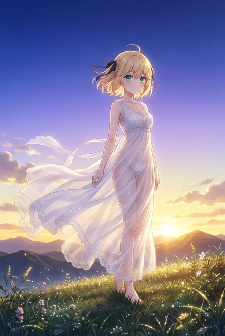 【アニスフィア・ウィン・パレッティア】夜明けの純白ドレス