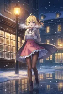 【アニスフィア・ウィン・パレッティア】雪降る夜の街角