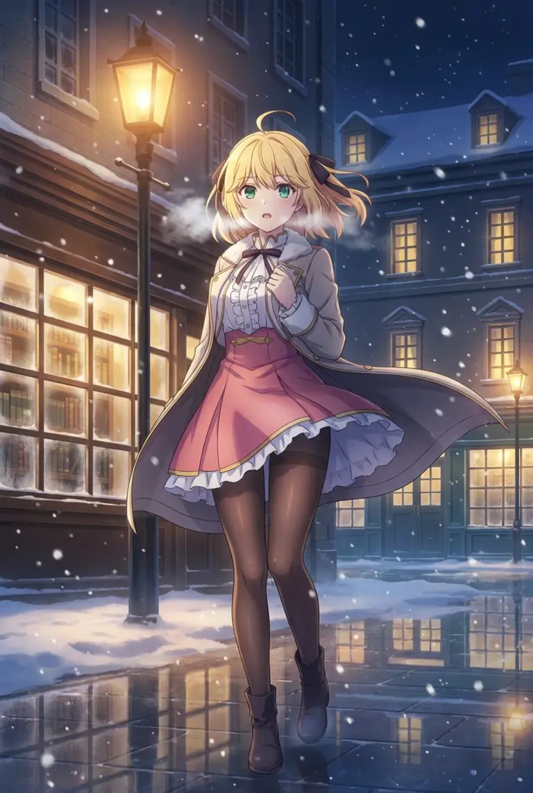 【アニスフィア・ウィン・パレッティア】雪降る夜の街角