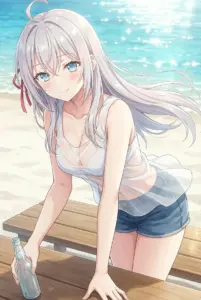 Arisa Kujou (Alya) on a Sunny Beach: Summer Charm