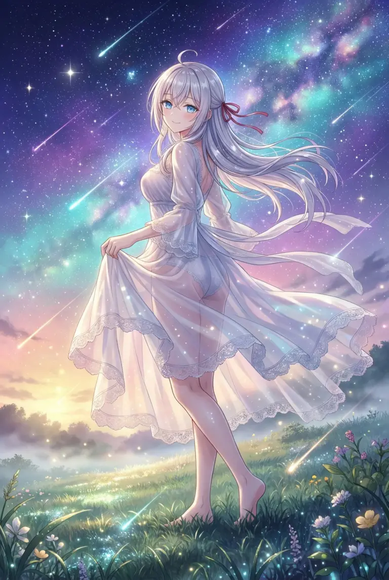 【アーリャ】流星降る夜の幻想的なドレス姿