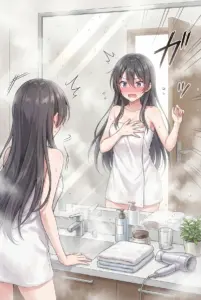 Ayano Kimijima: A Flustered Post-Shower Reflection