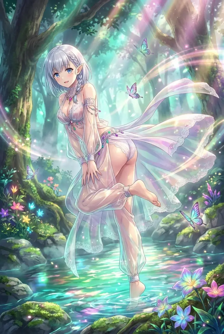 【ベータ】神秘の森、光あふれる水辺の輝き