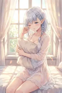 Beta’s Gentle Morning: A Sleepy Elf Waking to Sunlight