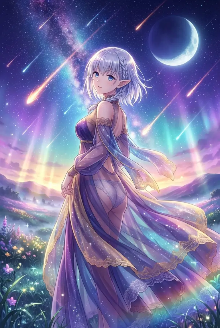 【ベータ】星降る夜、幻想的なドレスを纏いし姿