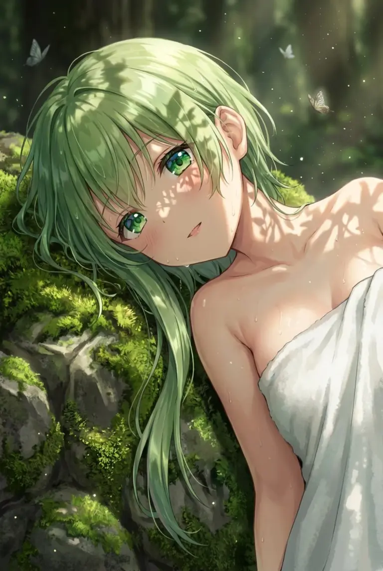 【セシリア】木漏れ日と湯上がり聖女の癒し