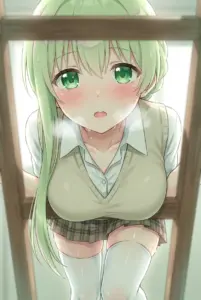 【セシリア】ドキドキ覗き見？汗ばむ聖女の表情