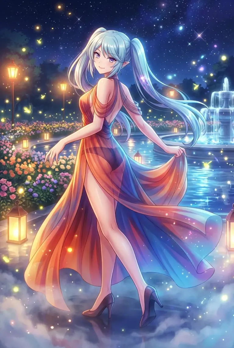 【イプシロン】幻想の夜に舞うドレス姿