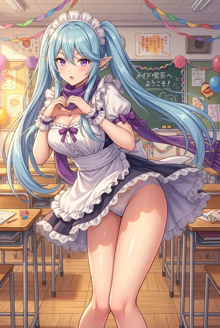 【イプシロン】学園祭メイドカフェで可愛くお出迎え