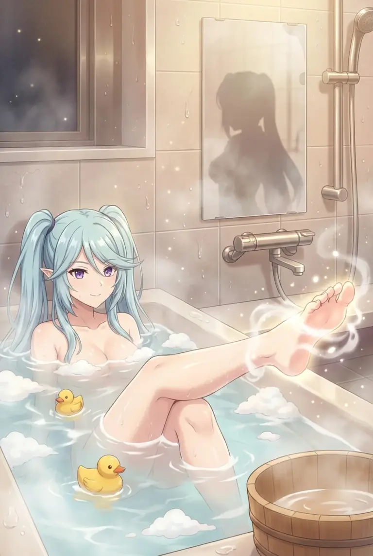 【イプシロン】湯気に包まれアヒルと一緒の癒しバスタイム