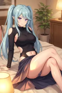 【イプシロン】寝室でくつろぐ魅惑の姿