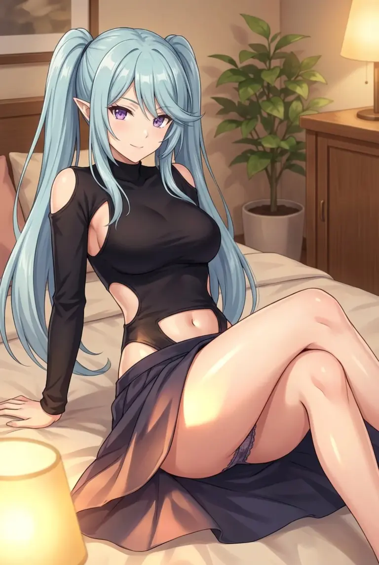 【イプシロン】寝室でくつろぐ魅惑の姿