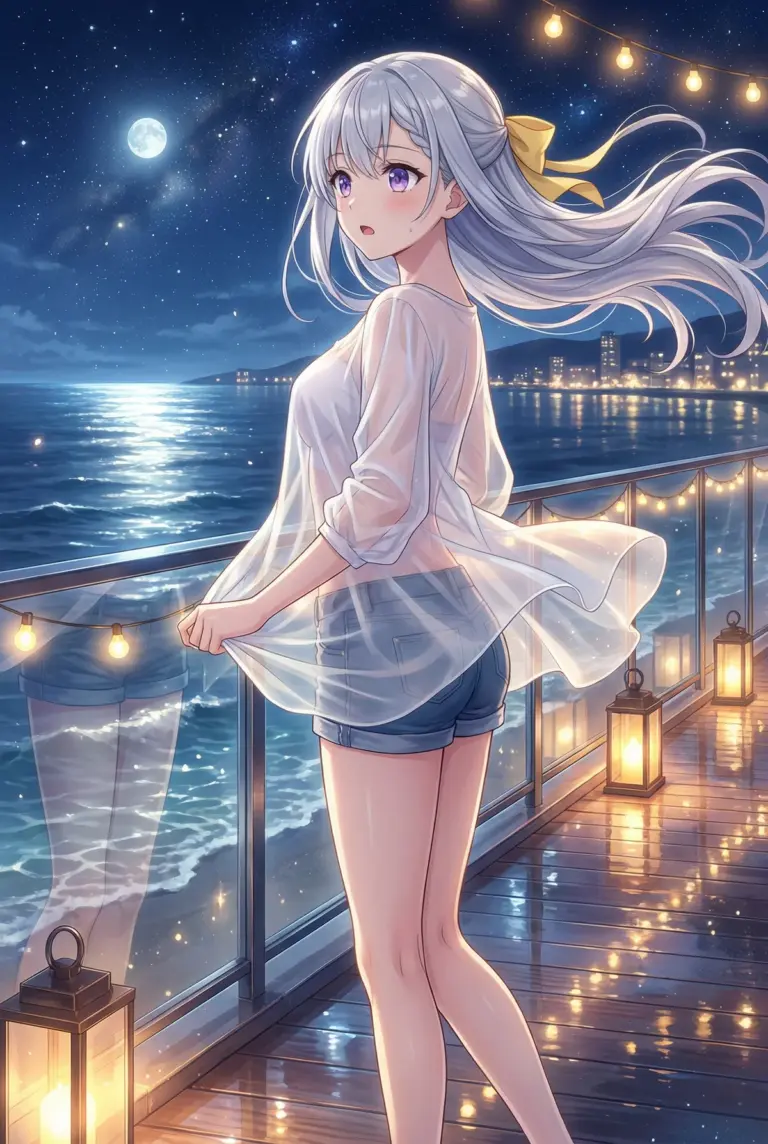 【ユフィリア・マゼンタ】月夜に映える夏の装い