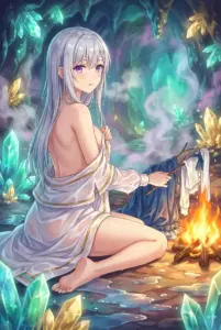 【ユフィリア・マゼンタ】神秘の洞窟で温まる一時