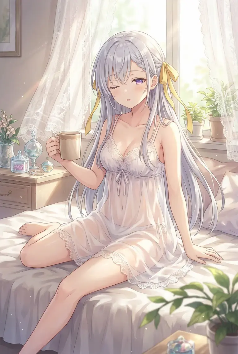 【ユフィリア・マゼンタ】朝日のベッドでまどろむひととき