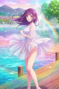 【双見 奈々】幻想的な水辺のバカンス