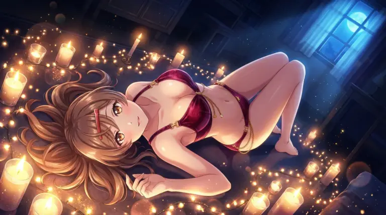 【間 瑞希】月夜と灯りに包まれる魅惑の時