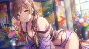 【間 瑞希】艶やかな和装で魅せる一瞬の輝き