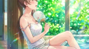 【間 瑞希】縁側で涼む夏のひととき