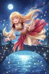 Mahiru Shiina: Magical Arabian Dance Under the Starlit Moon