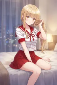 【椎名真昼】ベッドで魅せる、可愛いお部屋着姿