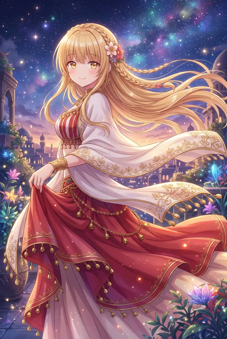 【椎名真昼】煌めく夜空と異国ドレスの天使