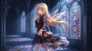 【椎名真昼】ゴシックな天使、光降る回廊で微笑む