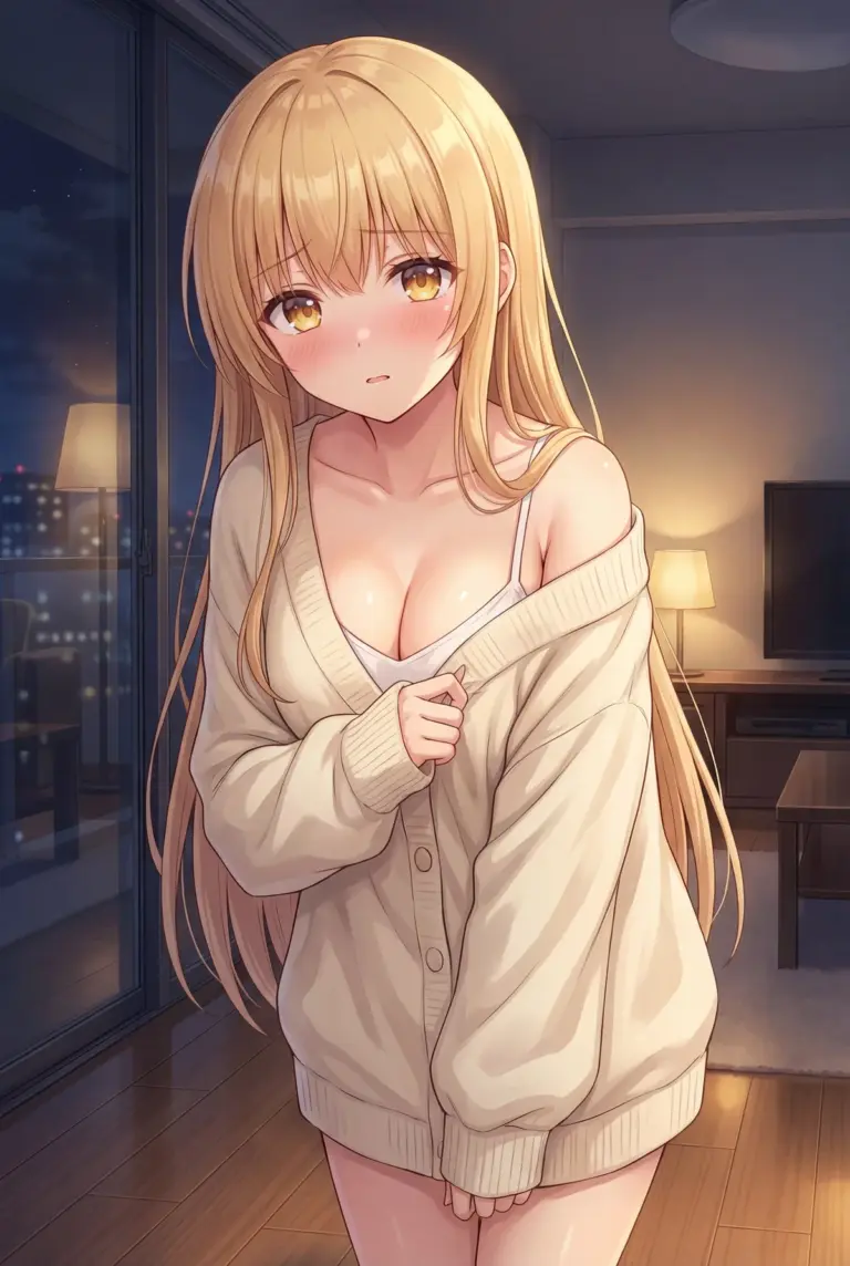 【椎名真昼】天使様の部屋着姿、恥じらう夜の表情