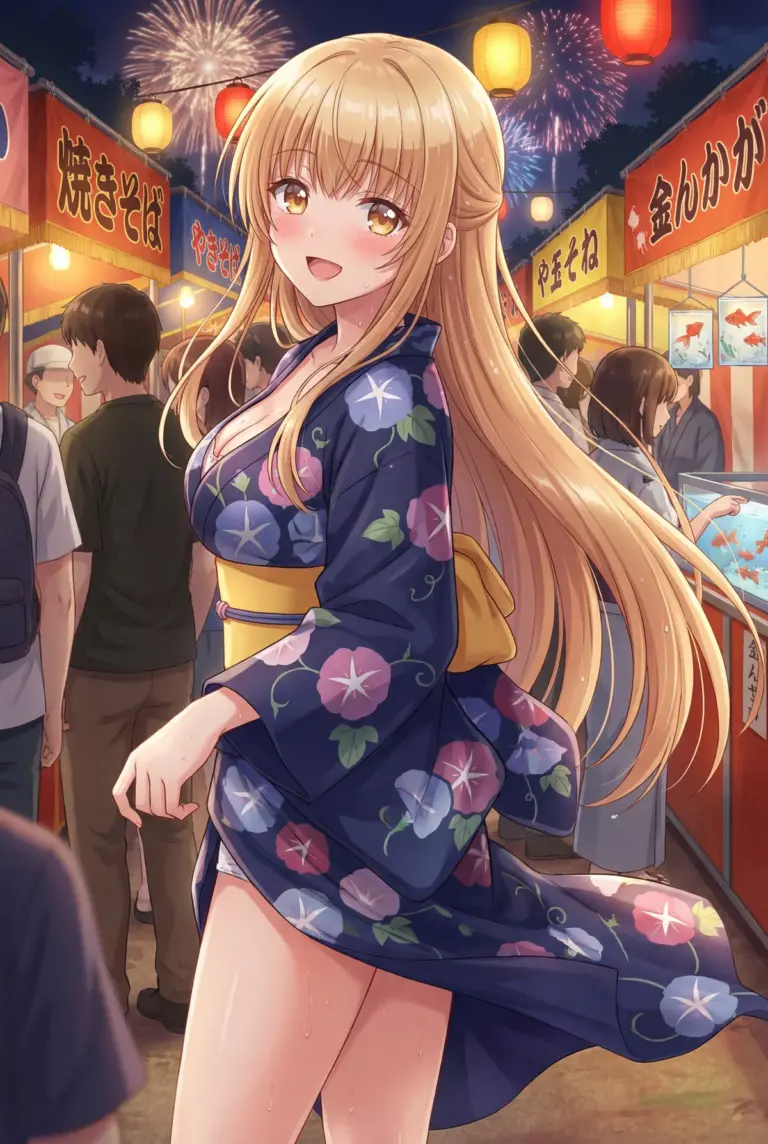 【椎名真昼】夏祭り！浴衣姿で微笑む天使様