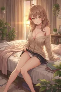 【マーシャ】夕陽差す部屋で魅せる誘惑