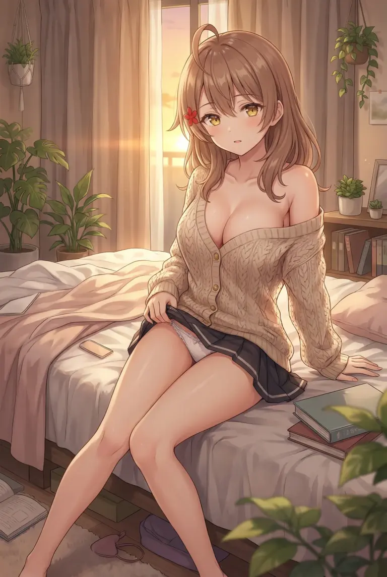 【マーシャ】夕陽差す部屋で魅せる誘惑