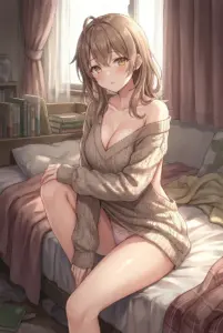 【マーシャ】柔らかな日差しとオフショルニット